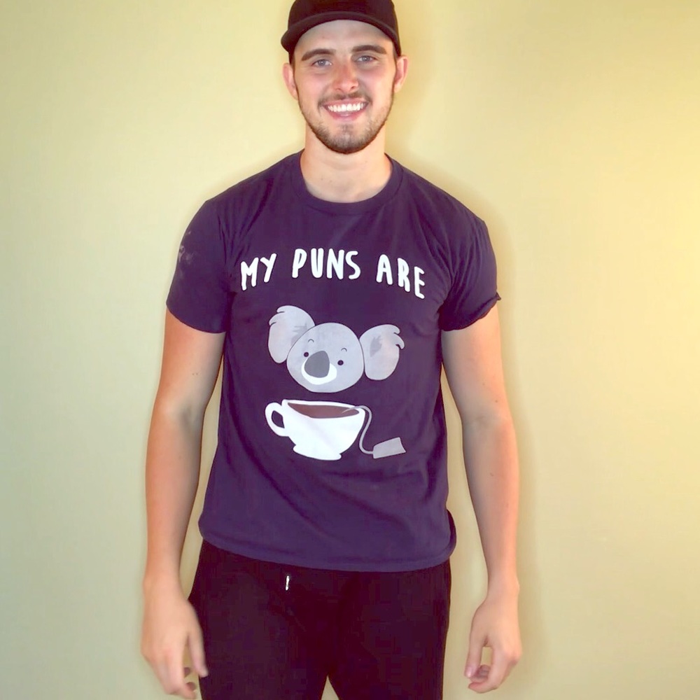 Comedy Tee - My Puns Are Koala-Tea